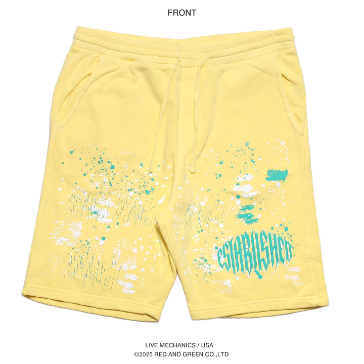 LIVE MECHANICS ハーフパンツ スウェット 半ズボン 短パン 大きい