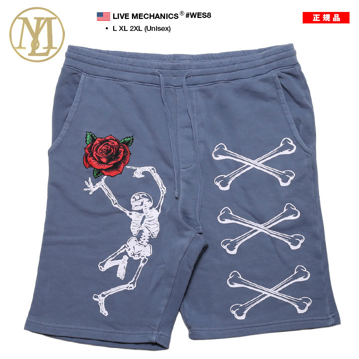 LIVE MECHANICS ハーフパンツ スウェット 半ズボン 短パン 大きい