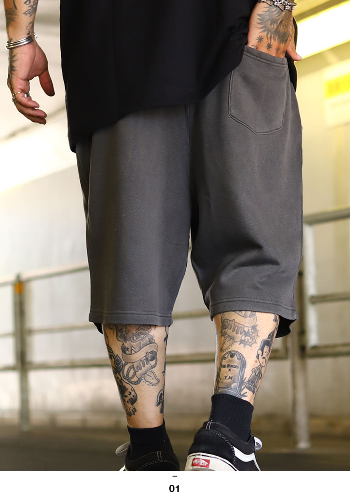 LIVE MECHANICS ハーフパンツ スウェット 半ズボン 短パン メンズ 黒 大きいサイズ ライブメカニクス ショートパンツ ジルコニア ファイヤーパターン フレアパターン 黒シブ 黒渋 シブ黒 b系 ヒップホップ ファッション ストリート系 2025夏 新作 WES9 LIVE MECHANICS ハーフパンツ スウェット 半ズボン 短パン 大きい