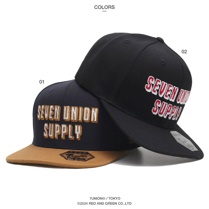 7Union 7union キャップ セブンユニオン 帽子 cap 深め スナップ