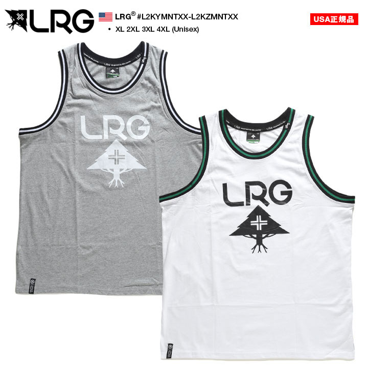 LRG ノースリーブ 大きいサイズ エルアールジー バスケットシャツ バスケシャツ タンクトップ 切り替え バイカラー ビッグシルエット オーバーサイズ｜weekindenim｜04