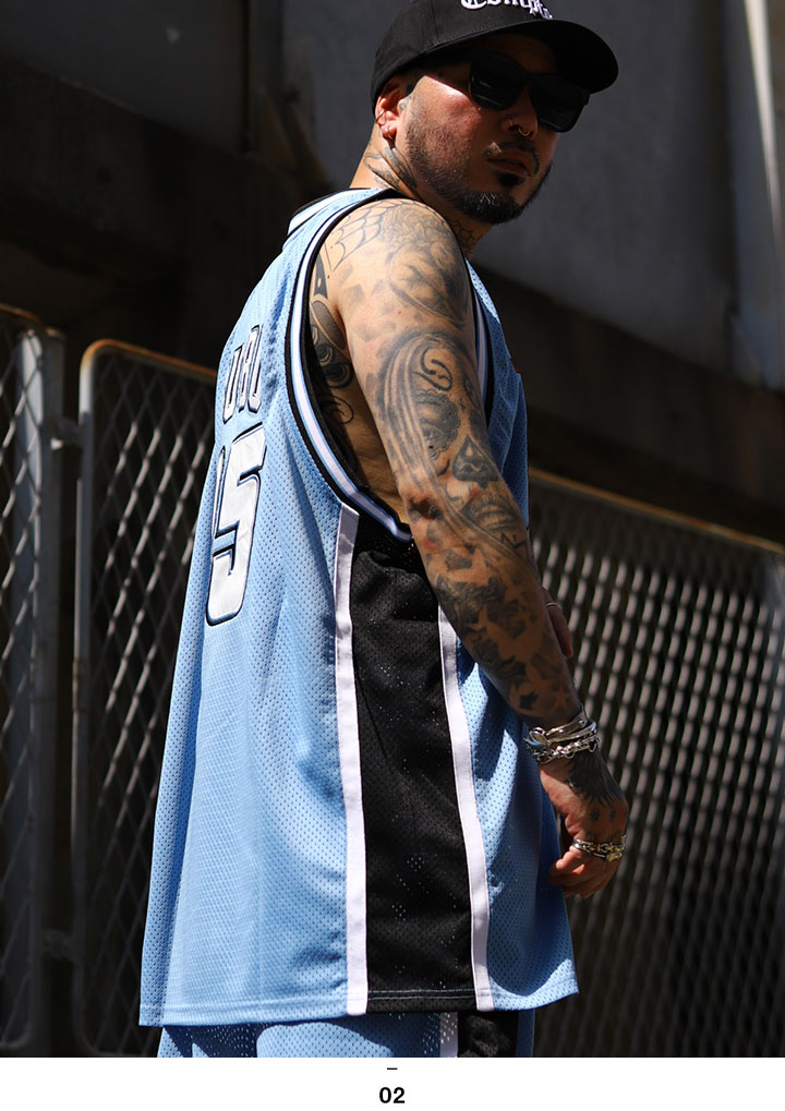 FUBU ノースリーブ 大きいサイズ フブ バスケットシャツ