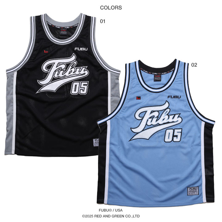 FUBU フブ メッシュタンクトップ ゲームシャツ バスケ - メルカリ
