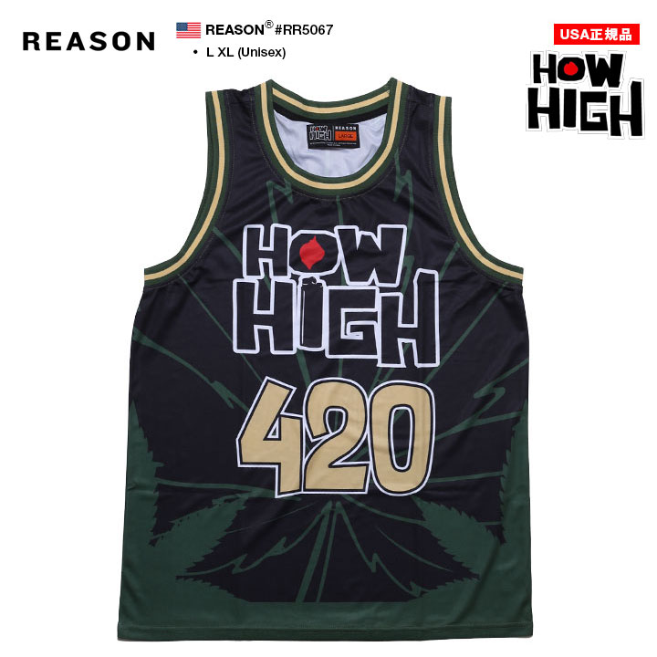 REASON × HOW HIGH ノースリーブ 大きいサイズ ハウ ハイ 映画