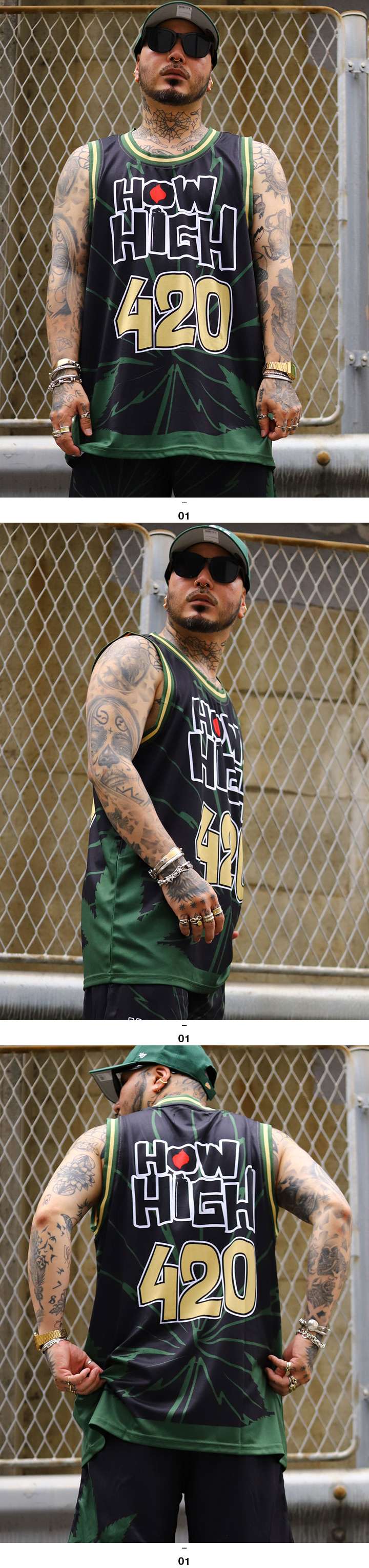 REASON × HOW HIGH ノースリーブ 大きいサイズ ハウ ハイ 映画 ビー