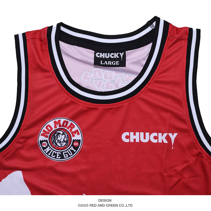 REASON × Chucky ノースリーブ バスケットボールシャツ REASON × Chucky ノースリーブ 大きいサイズ チャッキー Child's