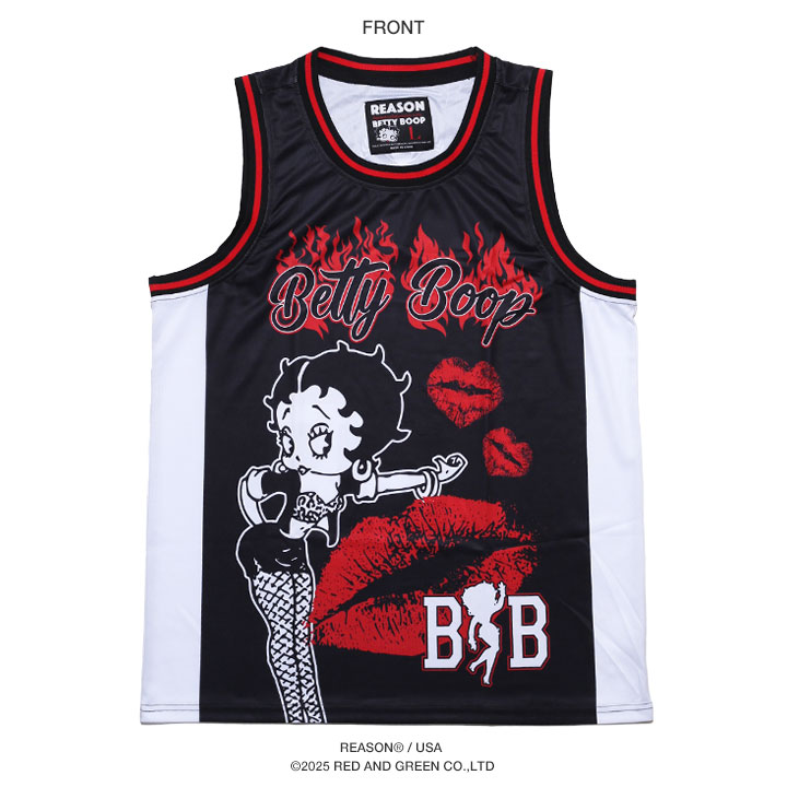 入手困難 リーズン REASON Betty Boop ハーフパンツ ジャージ REASON × ベティ ブープ セットアップ ブランド ノースリーブ