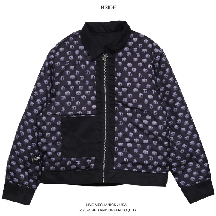 LIVE MECHANICS アウター 長袖 中綿 ジャケット ブルゾン 大きいサイズ