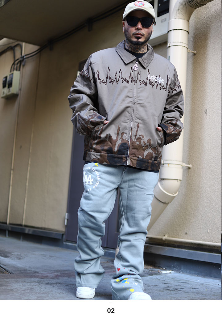 LIVE MECHANICS アウター 長袖 中綿 ジャケット ブルゾン 大きいサイズ