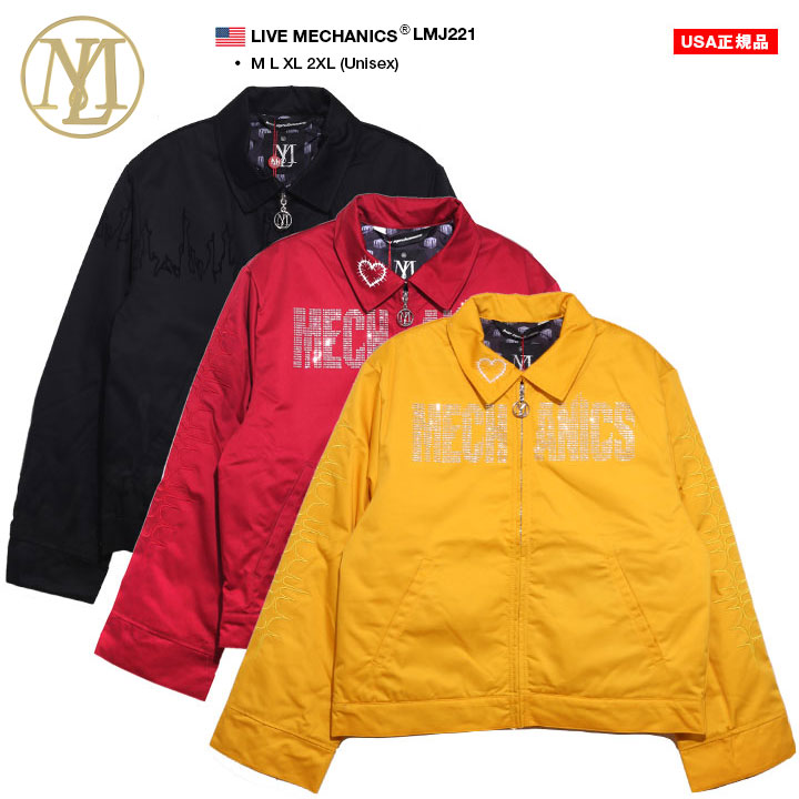 LIVE MECHANICS アウター 長袖 中綿 ジャケット ブルゾン 大きいサイズ