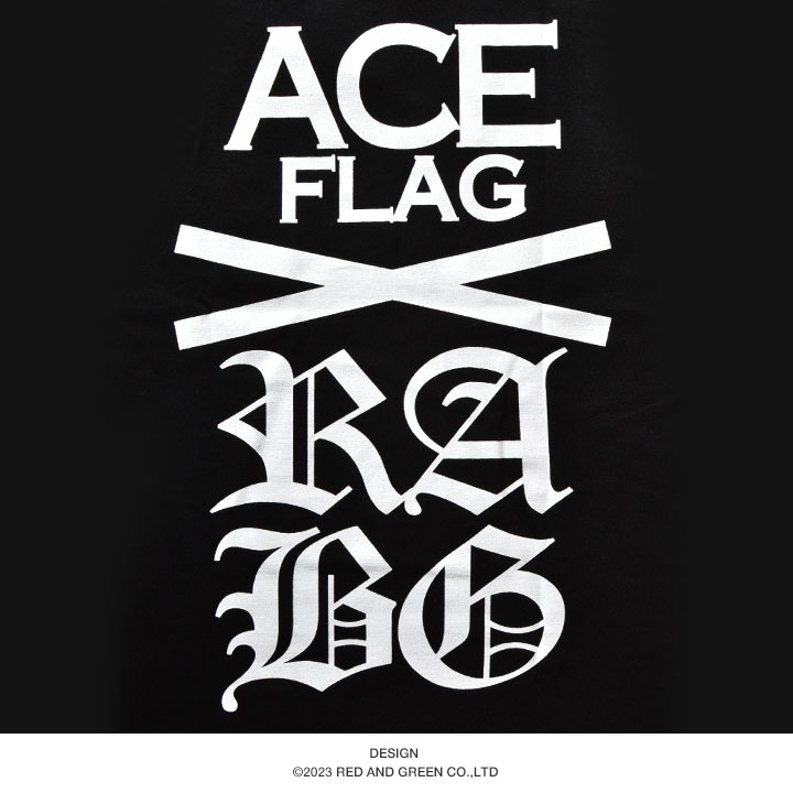 ACE FLAG Tシャツ 半袖 ビッグシルエット エースフラッグ かっこいい 袖ロゴ 国旗 スペード 英字 ロゴ ペイズリー柄 ヒップホップ ダンス ストリート系｜weekindenim｜16