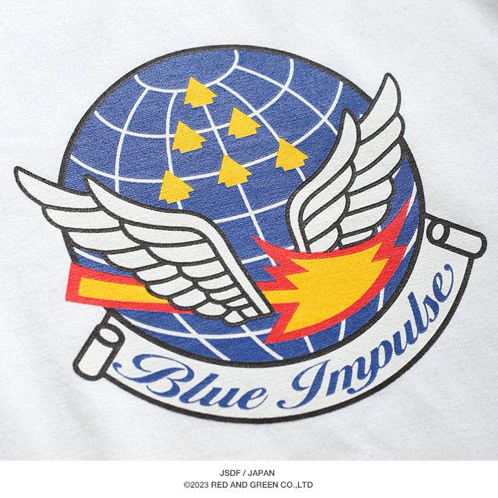 防衛省自衛隊グッズ ブルーインパルス Blue Impulse Tシャツ 半袖 大きいサイズ かっこいい おしゃれ T-4 スコードロンマーク 航空自衛隊 空自 アーミー｜weekindenim｜14