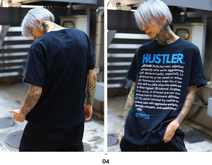 リーズン REASON Hustler ハスラー 限定コラボ Tシャツ 半袖 英字ロゴ 大きいサイズ かっこいい おしゃれ アメリカ男性雑誌 ロゴ  ビッグシルエット