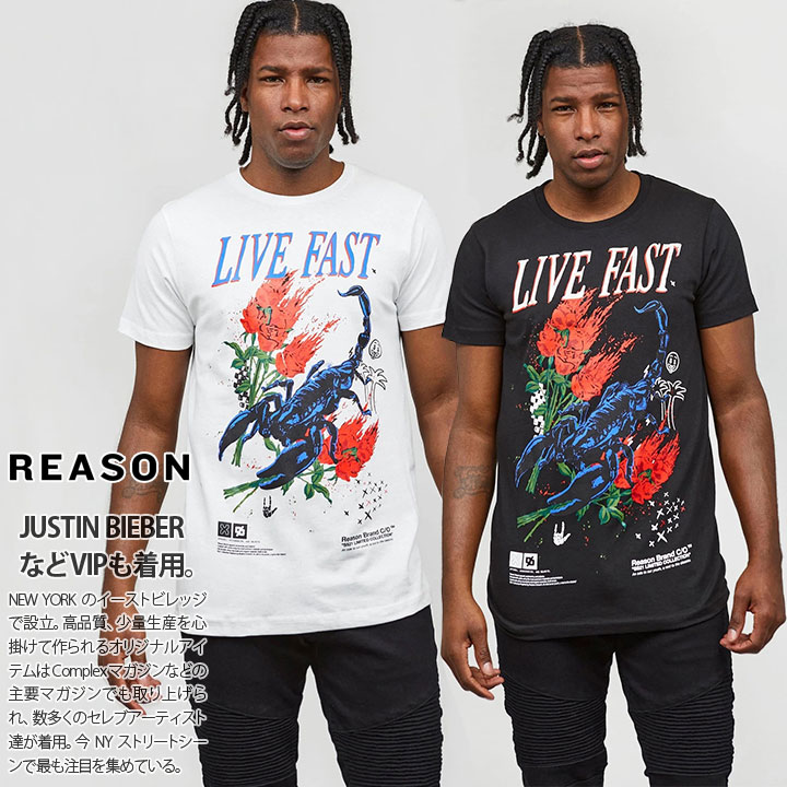 REASON Tシャツ 半袖 春夏用 M-3XL 大きいサイズ リーズン かっこいい おしゃれ 花柄 薔薇 サソリ ロック ビッグシルエット ハイ  新作 海外セレクト : 911121275 : 本格派大人のB系XL&零ZERO - 通販 - Yahoo!ショッピング