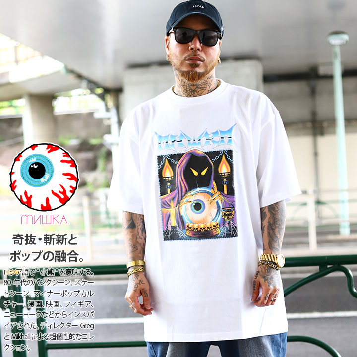 MISHKA Tシャツ 半袖 大きいサイズ ミシカ 派手 ヘヴィメタ ロック