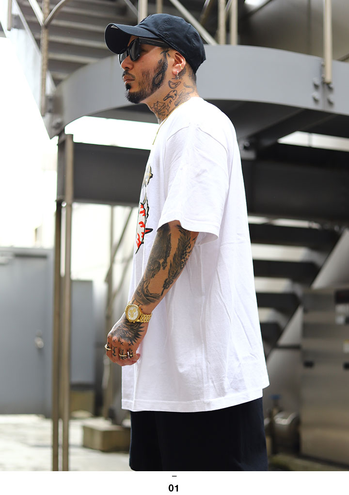 MISHKA Tシャツ 半袖 大きいサイズ ミシカ ウィングマーク KEEPWATCH 