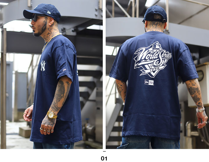 ニューエラ Tシャツ 半袖 大きいサイズ MLB ヤンキース NY ロゴ
