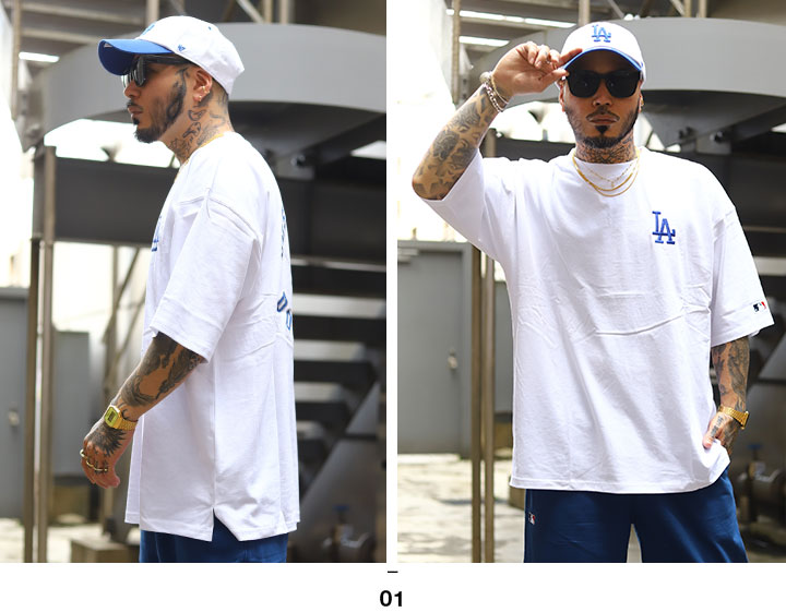 MLB ロサンゼルス ドジャース Tシャツ 半袖 大きいサイズ Dodgers LA ロゴ エムエルビー オーバーサイズ ビッグシルエット｜weekindenim｜06