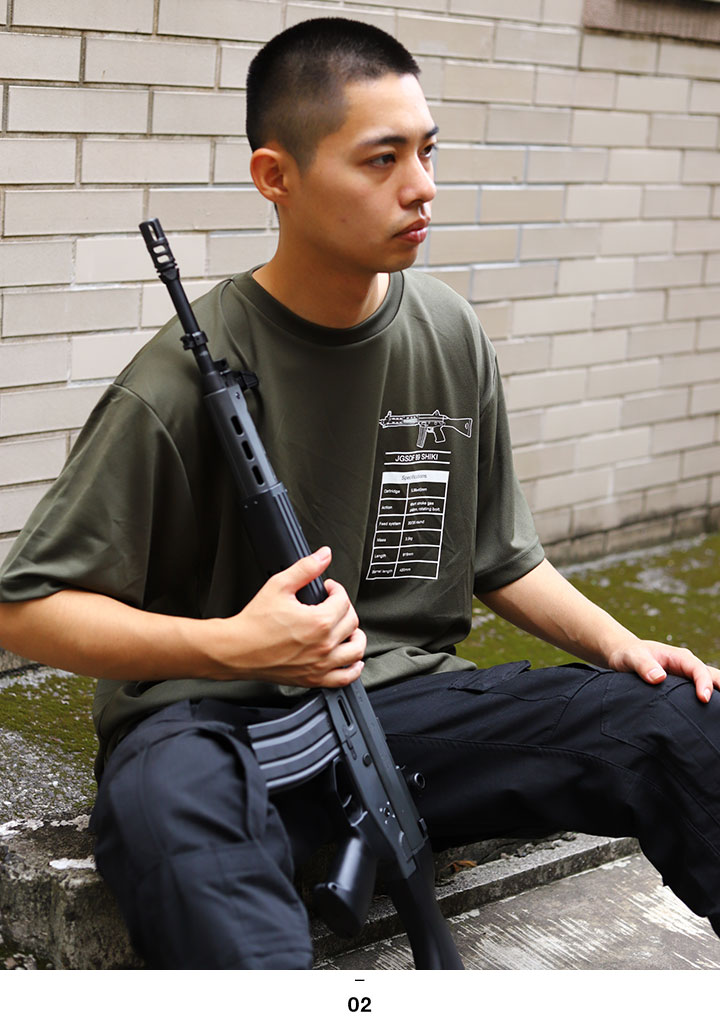 自衛隊 グッズ 89式自動小銃 陸自 メッシュTシャツ 吸水速乾