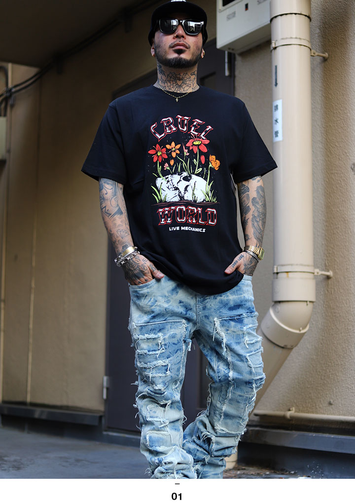 LIVE MECHANICS Tシャツ 半袖 大きいサイズ ライブメカニクス シンプル 