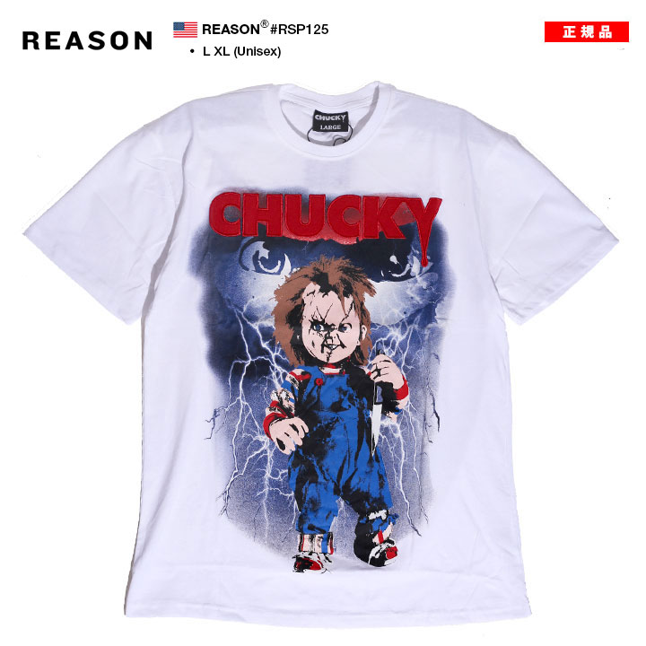入手困難 即納 送料込 リーズン REASON × Chucky Tシャツ REASON × Chucky Tシャツ 半袖 大きいサイズ チャッキー Child's