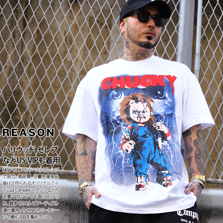 REASON × Chucky Tシャツ 半袖 大きいサイズ チャッキー Child's REASON × Chucky Tシャツ 半袖 大きいサイズ チャッキー Child's