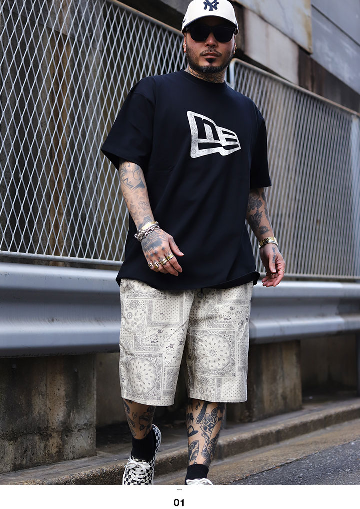 【NEW ERA】★男女兼用★MLBビッグペイズリーTシャツ NEW ERA】☆男女兼用☆MLBビッグペイズリーTシャツ (New Era/T