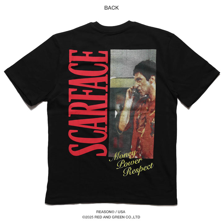 大人気定番商品 × REASON 映画 大きいサイズ 半袖 Tシャツ スカーフェイス トップス