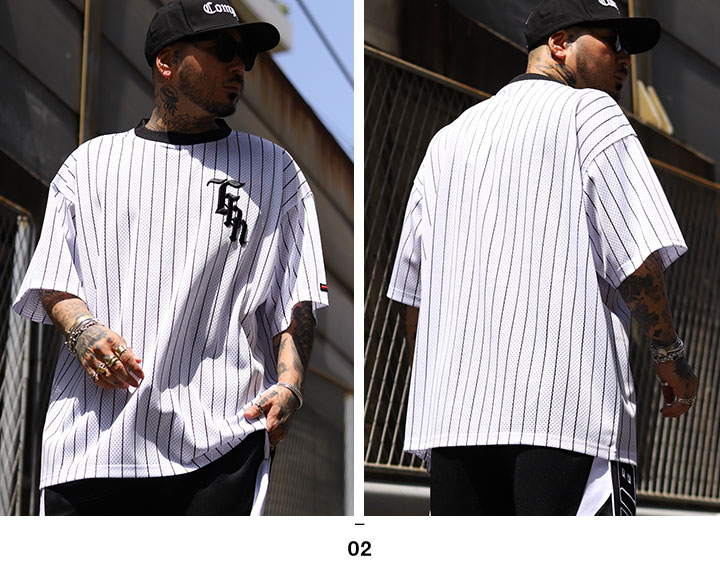 FUBU Tシャツ 半袖 速乾 通気性 大きいサイズ フブ メッシュT