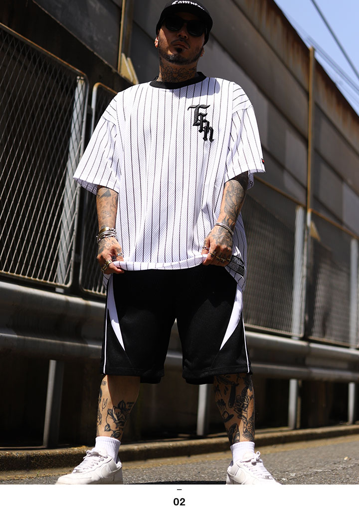 FUBU Tシャツ 半袖 速乾 通気性 大きいサイズ フブ メッシュT