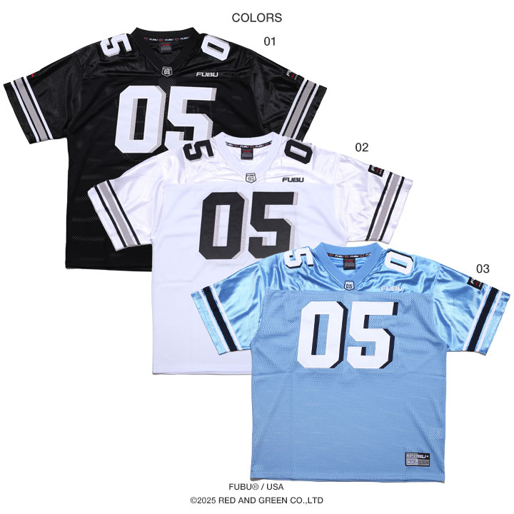 FUBU Vネック 半袖 フットボールシャツ ジャージ Tシャツ ゲーム