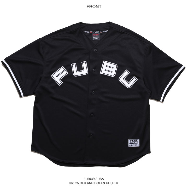 FUBU ベースボールシャツ 半袖 ジャージ 野球 ゲームシャツ