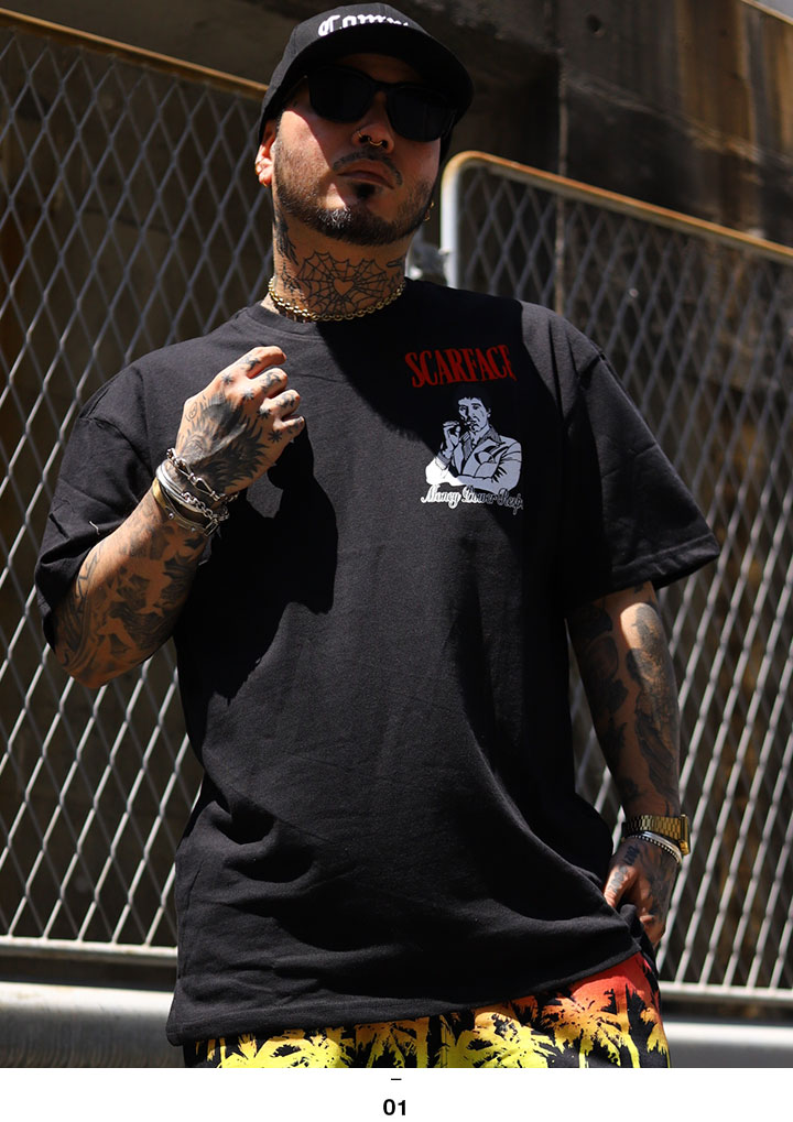入手困難 即納 送料込 リーズン REASON × Scarface Tシャツ REASON × 映画 スカーフェイス Tシャツ 半袖 大きいサイズ
