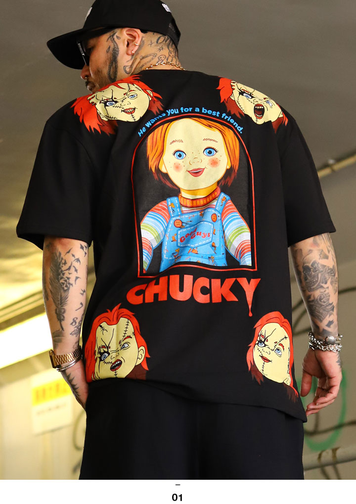 入手困難 即納 送料込 リーズン REASON × Chucky Tシャツ REASON × Chucky Tシャツ 半袖 大きいサイズ チャッキー Child's