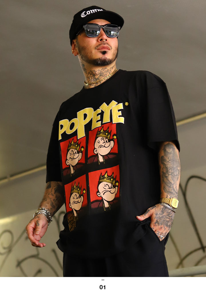 ポパイtシャツ（メンズ半袖Tシャツ、カットソー）｜トップス
