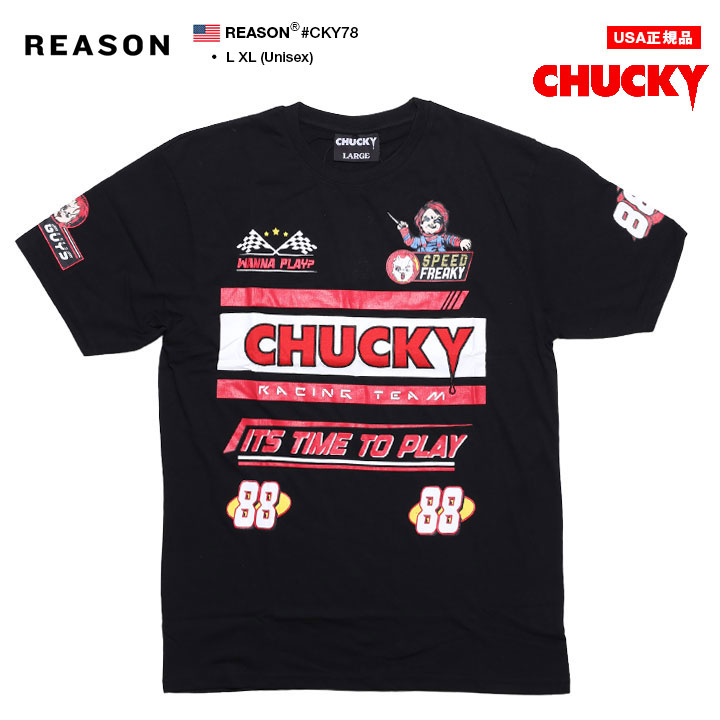 入手困難 即納 送料込 リーズン REASON × Chucky Tシャツ REASON × Chucky Tシャツ 半袖 大きいサイズ チャッキー Child's