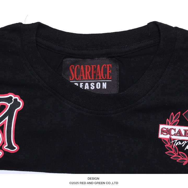 REASON × 映画 スカーフェイス Tシャツ 半袖 大きいサイズ Scarface