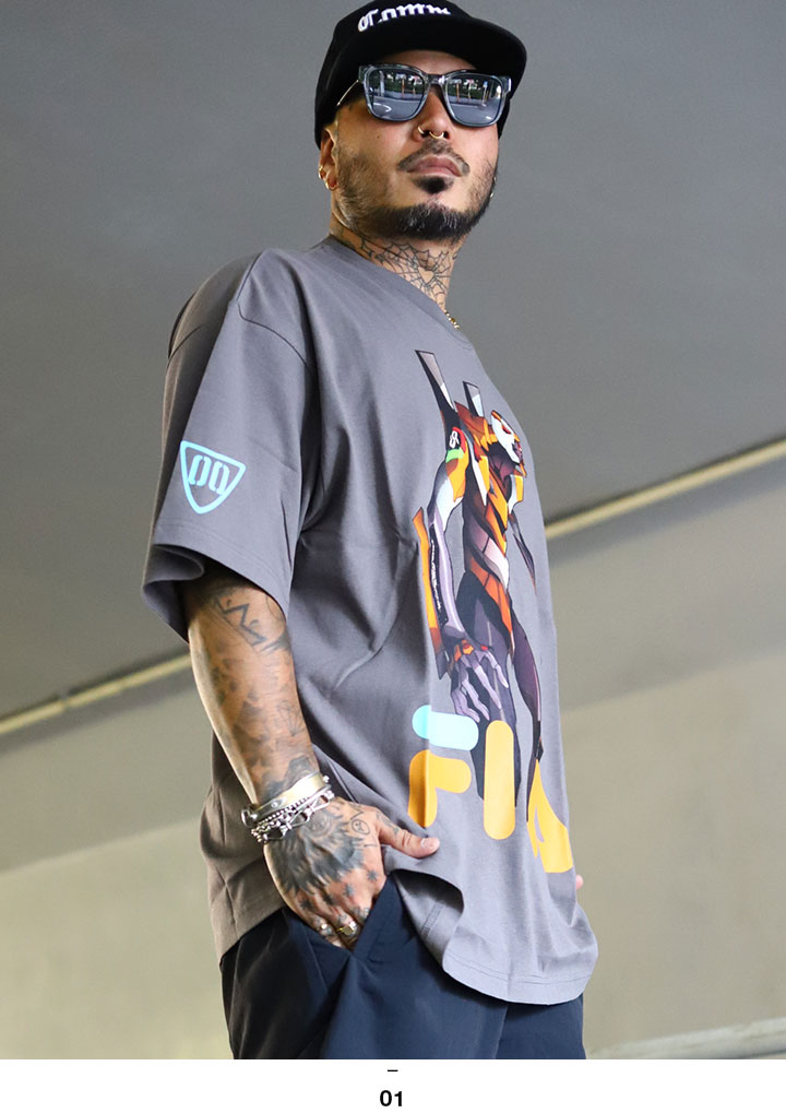 FILA × 新世紀エヴァンゲリオン Tシャツ 半袖 エヴァンゲリヲン 限定