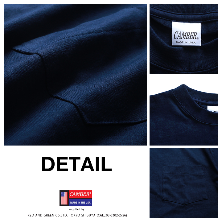 新品 米国製 CAMBER Tシャツ 半袖 ワイドビッグシルエット ショート丈 CAMBER キャンバー Tシャツ 半袖 無地 シンプル メンズ