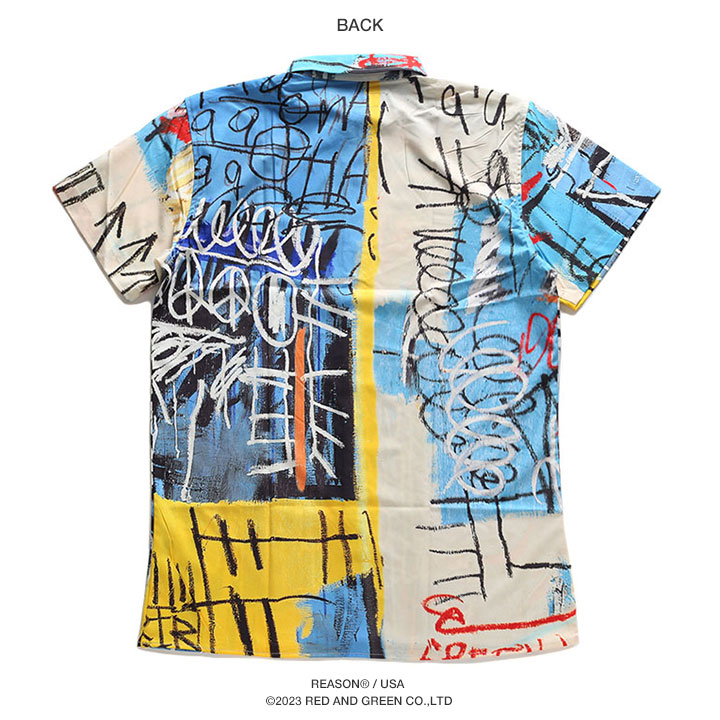 REASON × バスキア 半袖シャツ 大きいサイズ Basquiat 限定 コラボ