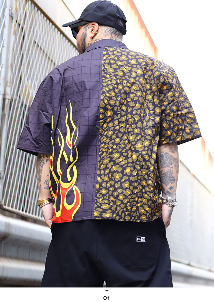 REASON 半袖シャツ メンズ 春夏用 黒 大きいサイズ リーズン シャツ