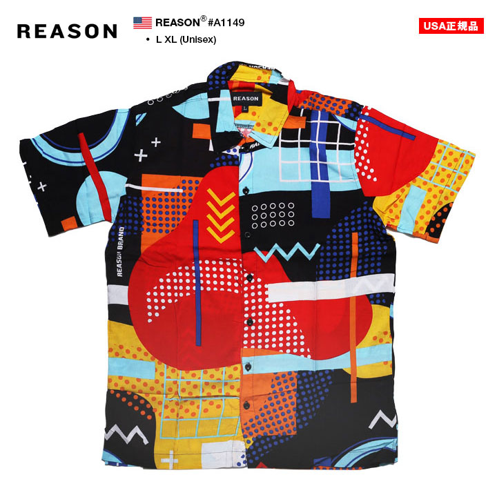 入手困難 即納 送料込 リーズン REASON 半袖シャツ 総柄 楽天市場】【20%OFF】REASON 半袖シャツ メンズ 赤 大きいサイズ
