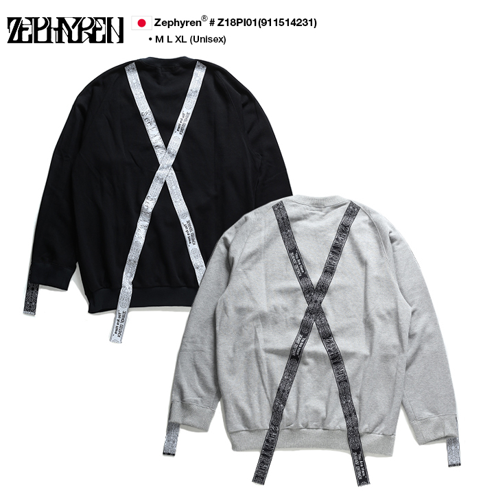 ゼファレン Zephyren スウェット 長袖 ストリート系 トレーナー