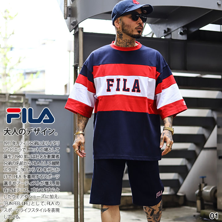 最大53％オフ！ Tシャツ ハーフパンツ 上下セット フィラ FILA