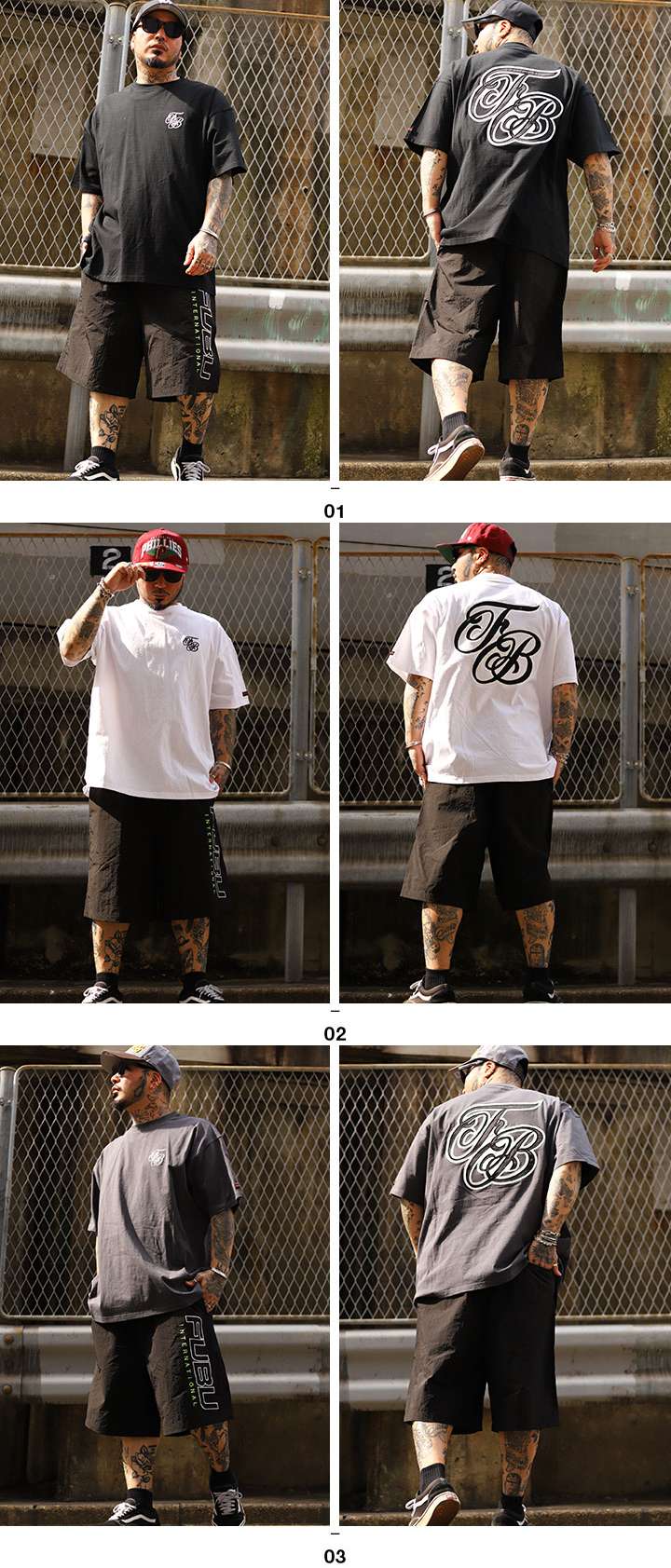 FUBU 上下セット 半袖 ブランド Tシャツ ハーフパンツ 大きい FUBU 上下セット 半袖 ブランド Tシャツ ハーフパンツ 大きい