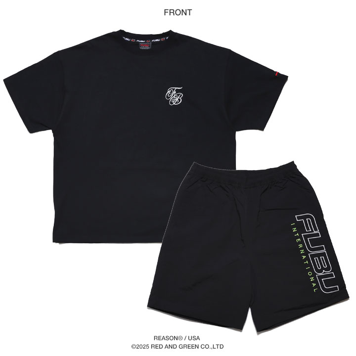FUBU 上下セット 半袖 ブランド Tシャツ ハーフパンツ 大きい