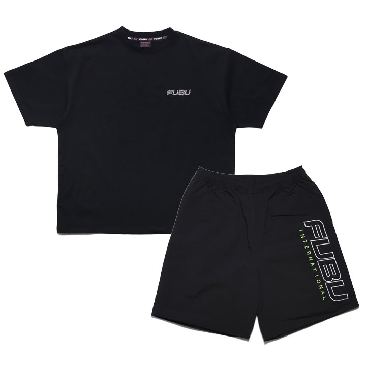 FUBU 上下セット 半袖 ブランド Tシャツ ハーフパンツ 上下 FUBU 上下セット 半袖 ブランド Tシャツ ハーフパンツ 上下