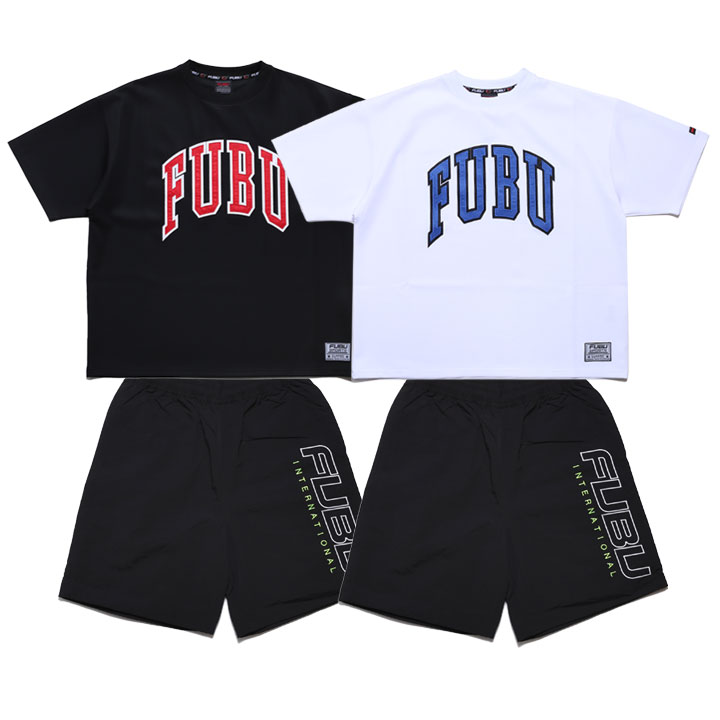 FUBU 上下セット 半袖 ブランド Tシャツ ハーフパンツ 上下 FUBU 上下セット 半袖 ブランド Tシャツ ハーフパンツ 上下