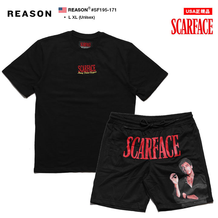 REASON × 映画 スカーフェイス 上下セット 半袖 ブランド T