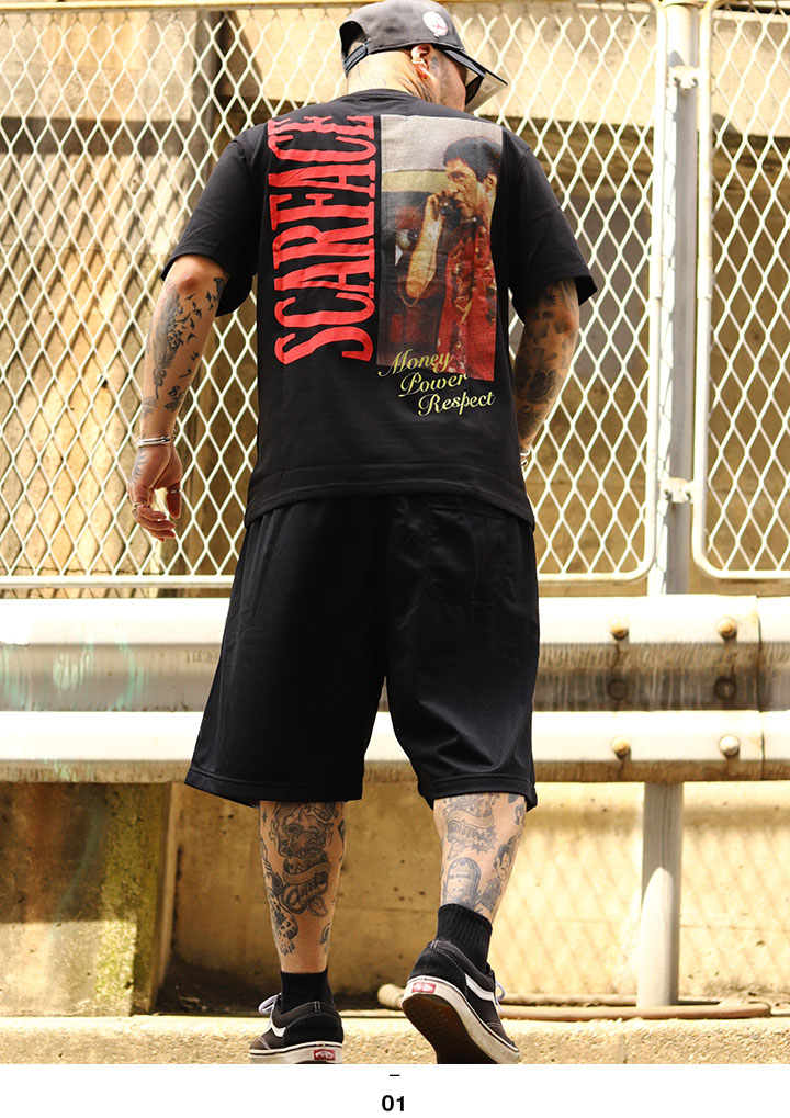 REASON × 映画 スカーフェイス 上下セット 半袖 ブランド Tシャツ